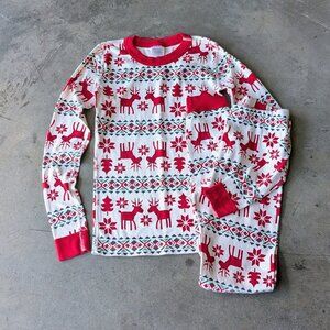 Hanna Andersson Dear Deer Long John Pajama Set size 12